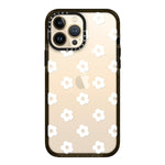 Casetify Impact Case For Iphone 13 Pro Max Ditsy Daisies White Clear Black