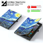 Slim Folding Stand Cover With Auto Wake Sleep And Hand Strap For Kindle Fire Hd 8 Tablet 812Th 10Th Generation 2022 2020 Release