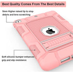 Hybrid Shockproof Drop Protection Cover With Kickstand For Ipad 9Th Generation Case Ipad 8Th Generation Case Ipad 7Th Generation Case