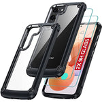 Galaxy S23 Case With 2Pcs Tempered Glass Screen Protector Built In 4 Airbags