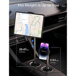 Magnetic Cup Phone Holder for Car Truck with Long Arm Compatible with iPhone, Samsung Galaxy & Google Pixel 1105