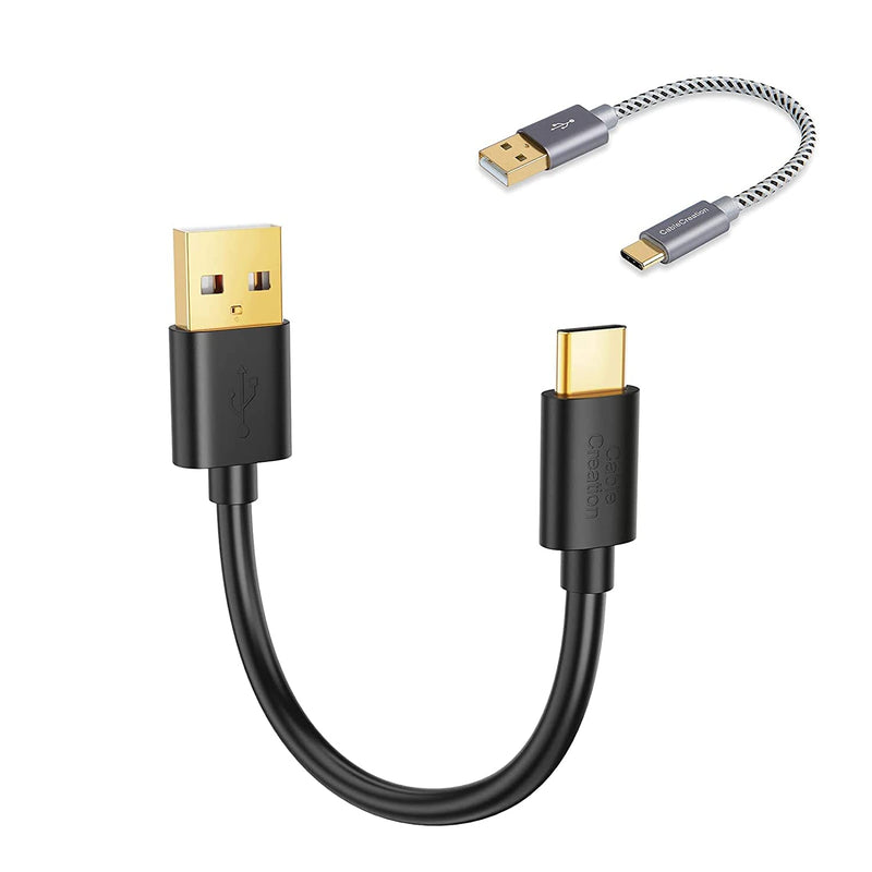 Bundle 2 Terms Cablecreation Usb C To Usb A Short 6 Inch Braided Usb