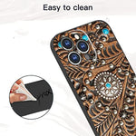Compatible With Iphone 13 Pro Western Case Western Turquoise Howdy Boho Cowgirl Cowboy Country Retro Graphic Design For Iphone Case Men Women Slim Soft Silicone Trendy Case For Iphone
