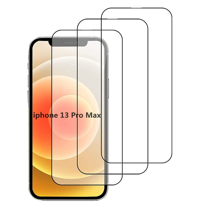 3 Pack Compatible With Iphone 13 Pro Max Screen Protector Bubble Free 9H Hardness Scratch Resistant Tempered Glass Screen Protector Compatible With Iphone 13 Pro Max 5G 6 7 Inch