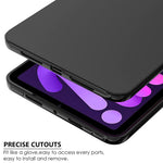 New Ipad Mini 6 Case 2021 Slim Design Matte Tpu Rubber Soft Skin Silicone Protective Cover For Apple Ipad Mini 6Th Generation Tablet Black