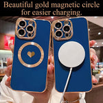 Cute Love Heart Soft Back Cover Raised Full Camera Lens Protection Case for iPhone 14 Pro Max 540