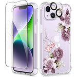 Soft Shockproof Clear Glitter Sparkle Phone Protective Case Cover For Iphone 14