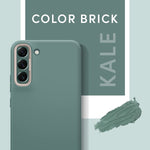 Cyrill Color Brick Compatible With Samsung Galaxy S22 Case 2022 Dust Resistant Silicone Feel Tpu With Protective Pc Camera Ring Kale