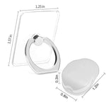 Transparent Phone Ring Holder Stand Liv2Fun Reusable Finger Ring Kickstand With 360 Rotation Universal Cell Phone Grip And Mount Combo 6 Pack