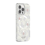 Kate Spade New York Protective Hardshell Case For Magsafe For Iphone 13 Pro Hollyhock Floral Clear