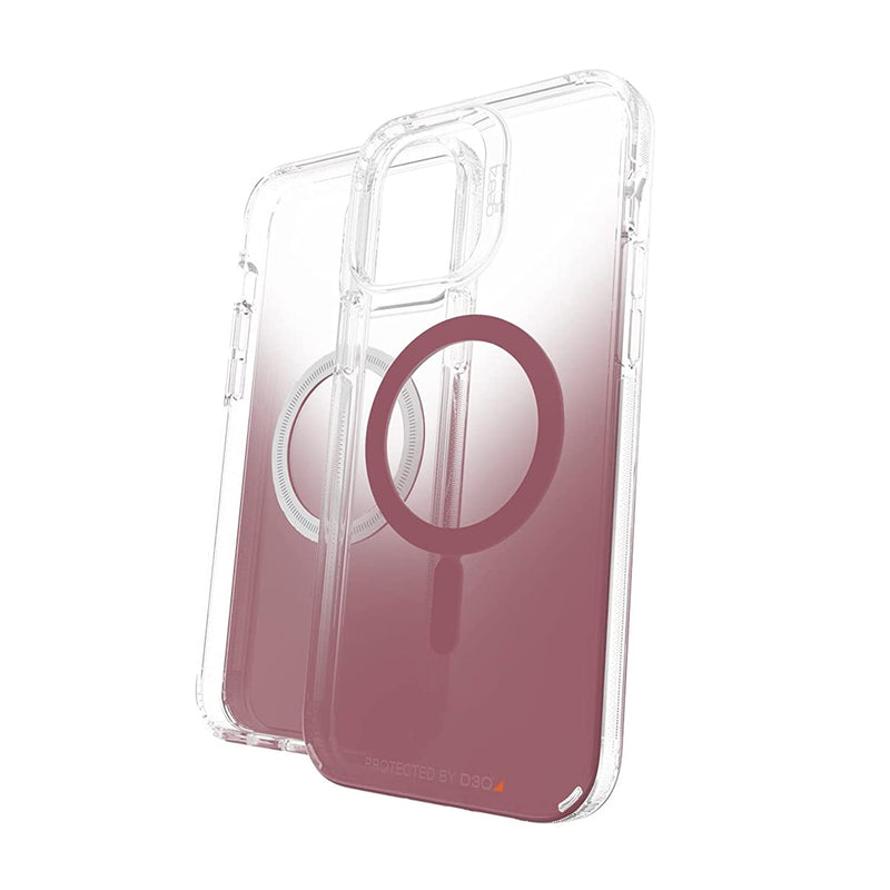 Zagg Gear4 Milan Snap Case Magsafe Compatible Clear Case With Beautiful Detailing For Apple Iphone 13 Pro Max Rose 702008222