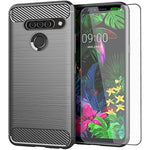 Phone Case For Lg G8S Thinq With Tempered Glass Screen Protector Cover