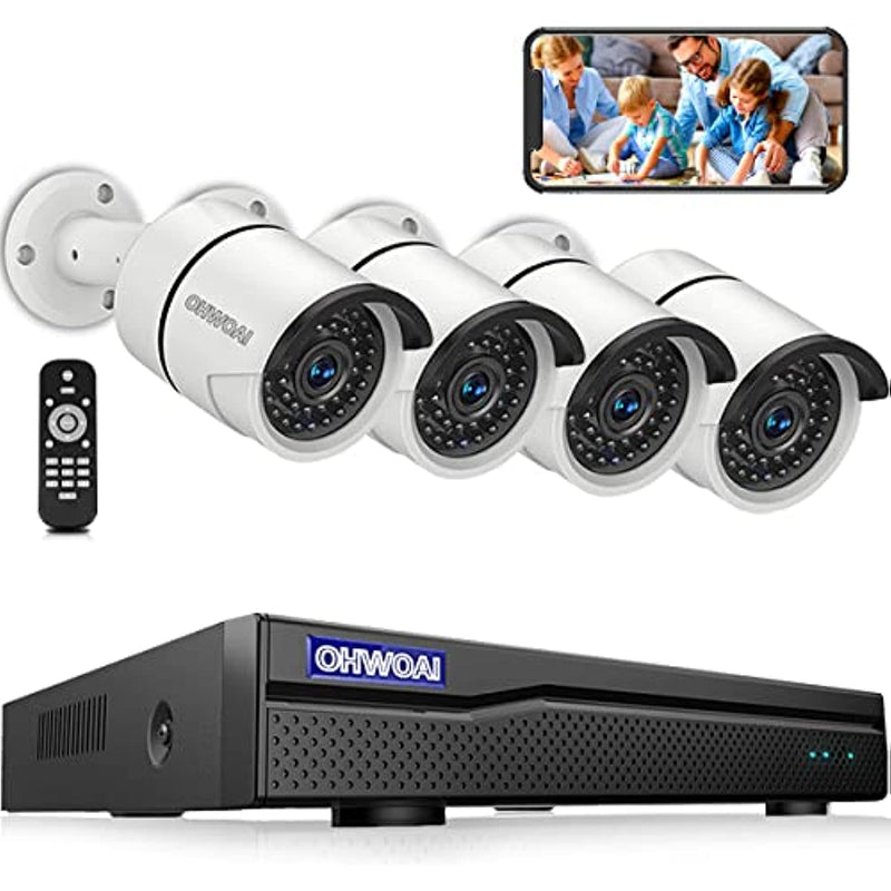 4Ch 3Mp Video Dvr Recorder For Indoor Outdoor 4Pcs Waterproof Cctv Cameras