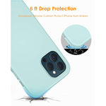 Dtto Compatible With Iphone 12 Pro Max Case Full Covered Silicone Rubber Cover Enhanced Camera And Screen Protection With Honeycomb Grid Cushion For Iphone 12 Pro Max 6 7 2020 Mint Green