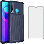 Phone Case For Huawei P30 Lite With Tempered Glass Screen Protector Cover