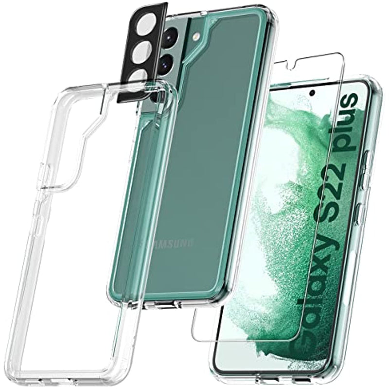 Samsung Galaxy S22 Plus Case With 2 Pack Camera Lens Protector