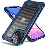 Anti Scratch Hard Carbon Fiber Back Protective Phone Case For Iphone 14