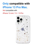 Clouds Compatible Iphone 13 Pro Max Case Cute Silver Pattern Slim Hard Back Flexible Bumper Protective Phone Cases For Apple Iphone 13 Pro Max For Girls Woman Boys Star