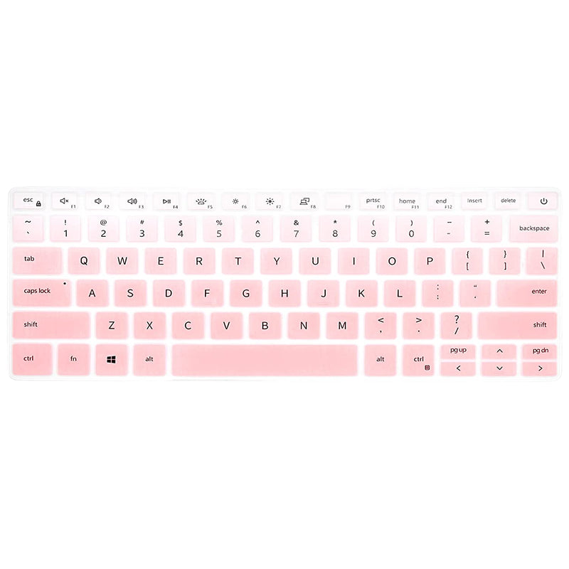 Keyboard Cover For Dell New Inspiron 14 2 In 1 Dell Inspiron 5401 5402 5409 5405 5406 5490 5493 5498 7490 7400 7405 7409 Inspiron Vostro 13 5390 5391 7390 7391 13 3 Us Skin Gradient Mint Pink