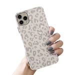 Compatible With Iphone 13 Pro Max Case Phoeacc Personalized Gray Leopard Print Slim Phone Case Women Girls Fashion Stylish Frame Cute Design Soft Tpu Bumper Shockproof Cover 13 Pro Max 6 7 Gray