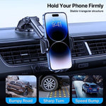 Phone Holder for Car Dashboard, Windshield & Air Vent Compatible with iPhone 14 13 12 11 Pro Max & All Phones 1195