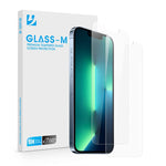 2 Pack Glass M Screen Protector For Iphone 13 Iphone 13 Pro Clear Tempered Glass Full Coverage Screen Protector Film Bubble Free Anti Scratch