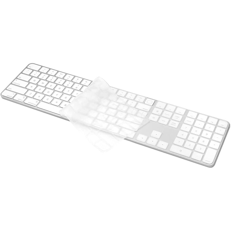 Keyboard Cover For 2021 Apple Imac 24 Inch Magic Keyboard With Touch Id And Numeric Keypad Model A2520 2021 Magic Keyboard Accessories Transparent