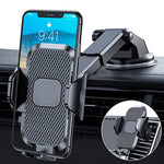Universal Cell Phone Holder For Car Dashboard With Air Vent Arm Strong Suction Cell Phone Car Mount Thick Case Heavy Phones Friendly Compatible With Iphone 13 12 Pro Max Galaxy Note S21 Ultra