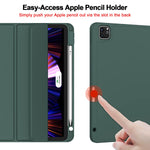 New Ipad Pro 11 Inch Case 20213Rd Gen 20202Nd Gen With Pencil Holder Smart Ipad Case Support Touch Id And Auto Wake Sleep With Auto 2Nd Gen Pencil