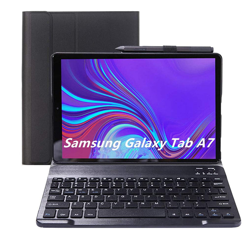 New For Samsung Galaxy Tab A7 10 4 2020 Keyboard Case Slim Folio Cover Removable Detachable Wireless Bluetooth Keyboard For Sm T500 Sm T505 Sm T507 10 4