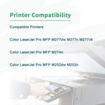 Compatible Toner Cartridge Replacement For Hp 201X Cf400X For Hp Color Laserjet Pro Mfp M252Dw M277Dw M277C6 M277N M252N Printer Black 2 Pack