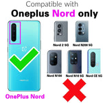 New For Oneplus Nord Wallet Case And Tempered Glass Screen Pro