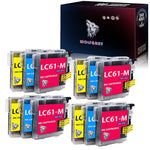 12Pk Compatible Lc61C Lc61M Lc61Y Ink Cartridge For Brother Mfc 490Cw Mfc 495Cw Mfc J615W Mfc J630W Mfc 790Cw Mfc 290C Dcp 165C Dcp 385C Dcp 585Cw Mfc 5490Cn Mf