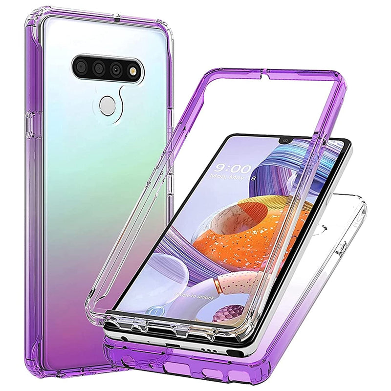 Clear Case Compatible With Lg Stylo 6 Case For Lg Stylo6 Case For Girls Women Cute Crystal Tpu Bumper Shockproof Protective Phone Case Cover For Lg Stylo 6 Purple