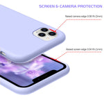 Yinlai Iphone 11 Pro Max Case Liquid Silicone Soft Rubber Slim Shockproof Protective Non Slip Grip Back Bumper Girls Women Phone Cases Cover For Iphone 11 Pro Max 6 5 Lavender Purple