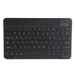 New Bluetooth Keyboard Portable Usb Wireless Detachable Key Keypad Pu Leather Case Stand For Samsung Galaxy 10 4In Tab A7 T500 T505 Tabletblack