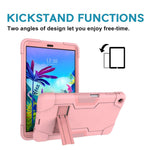 For Lg G Pad 5 10 1 Inch Tablet Case Heavy Duty Drop Proof And Shock Resistant Hybrid Casewith Built In Stand For Lg G Pad 5 10 1 Inch Fhd Tablet 2019 Rose Gold