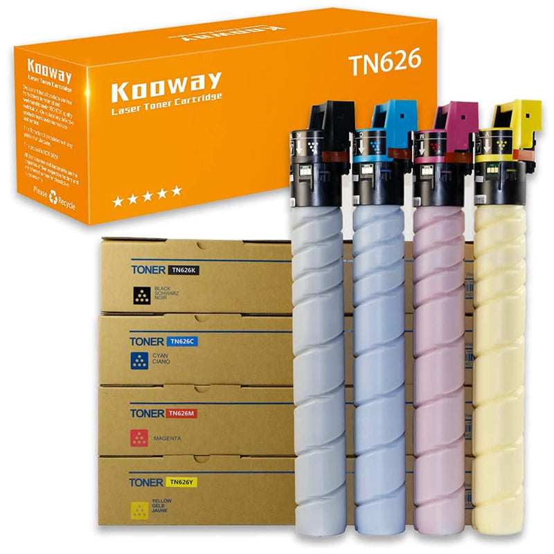Tn626 Toner Cartridge Replacement For Konica Minolta Bizhub C450I C550I C650I 28 000 Pages High Yield 4 Pack
