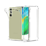 Lesanm For Samsung Galaxy S21 Fe Case Crystal Clear Cover With Shock Absorbing Bumper Thin Slim Flexible Tpu Rubber Soft Silicone Protective Phone Case Cover For Samsung Galaxy S21 Fe