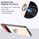Compatible With Google Pixel 6 Case Shockproof Protective Phone Case With Ring Kickstand Holder Slim Soft Reinforced Corners Tpu Bumper Scratch Resistant Silicone Cover Clear