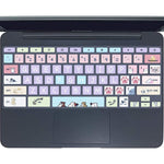 Keyboard Cover For Samsung Chromebook 4 3 Xe310Xba Xe500C13 Xe501C13 11 6 Chromebook 4 15 6 Xe350Xba Chromebook 2 Xe500C12 Chromebook Plus V2 2 In 1 Xe520Qab Xe521Qab 12 2 Inch Cute Cat