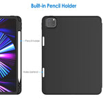 New Jetech Case Compatible With Ipad Pro 11 Inch 2021 2020 Model With Pencil Holder Supports 2Nd Gen Pencil Charging Slim Tablet Cover Auto Wake Sleep