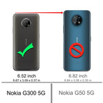 New For Nokia G300 Case With 2Pcs Screen Protector Clear Transparent Reinf