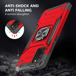 Samsung A02S Case Galaxy A02S Case Hnhygete 360 Military Grade Rotatable Kickstand Hard Rubber Bumper Shockproof Protective Cases Fit For Samsung Galaxy A02S Red