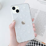 Lchulle Butterfly Case Compatible With Iphone 13 Pro Max Case Fashion Cute Hollow Butterfly Design For Girls Women Crystal Clear Soft Tpu Bumper Shockproof Protective Case Cover White
