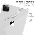 New Case For Ipad Pro 12 9 Inch Case 2021 5Th Gen Clear Shock Absorbing Flexible Tpu Protective Cover Transparent Slim Compatible With Pencil For Ipad P