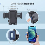 Beglerooo Car Phone Mount Upgraded Dash Windshield Holder With Strong Sticky Gel Suction Cup Universal Handsfree Cradle Compatible Iphone 13 12 11 Pro Max Galaxy Note 20 S20 S10 And More