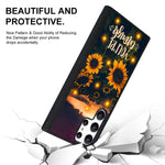 Lsl Samsung Galaxy S22 Ultra Case Sunflowers For Women Girls With Soft Screen Protector Tire Outline Design Anti Slip Shock Absorb Protective Case Black For Samsung Galaxy S22 Ultra 6 8 2022