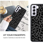 Lsl Compatible With Samsung Galaxy S22 Plus Case Black Leopard Cheetah Animal Print Pattern Soft Black Tpu Hard Shockproof Anti Scratch Case Cover For Samsung S22 Plus 5G 2022