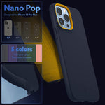Caseology Nano Pop Updated Version Silicone Case Compatible With Iphone 13 Pro Max Case 2021 Blueberry Navy